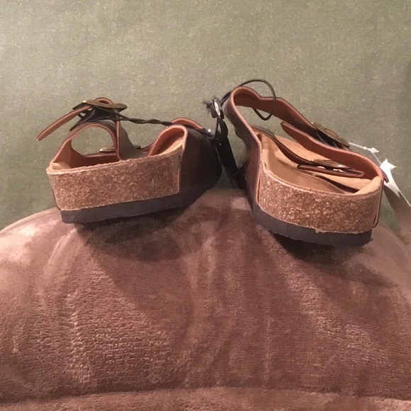 Falls Creek Mens Buckled James Sandal - Brown 13M - Picture 4 of 4